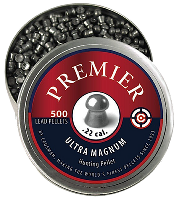 Crosman LDP22 Premier Ultra Magnum .22 14.3gr Domed Pellet 500/Tin