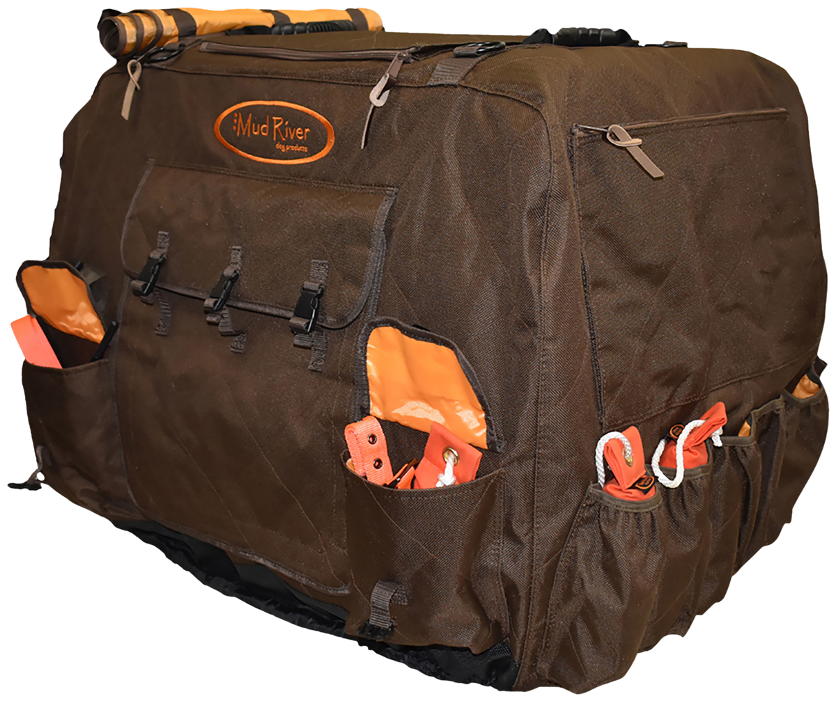Mud River Dixie Insulated Kennel Cover Brown Polyester Medium 32" x 23" x 25"