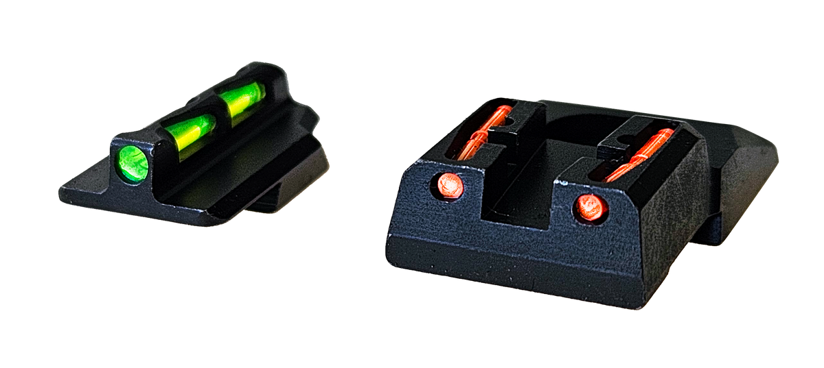 Hiviz LiteWave RGS9LW21 Ruger Security 9/Security 380 Fiber Optic Sight Set - Green Front/Orange Rear