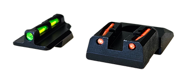 Hiviz LiteWave RGS9LW21 Ruger Security 9/Security 380 Fiber Optic Sight Set - Green Front/Orange Rear