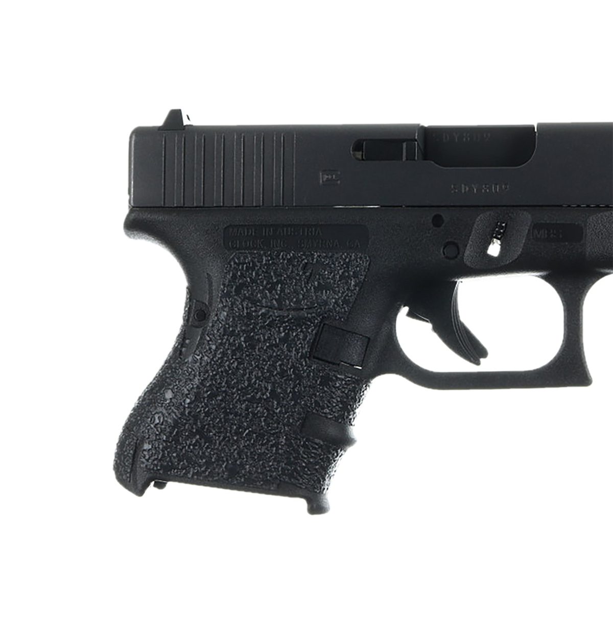Talon Grips 105R Adhesive Rubber Grip for Glock 26/27/28/33/39 Gen3 - Black Textured