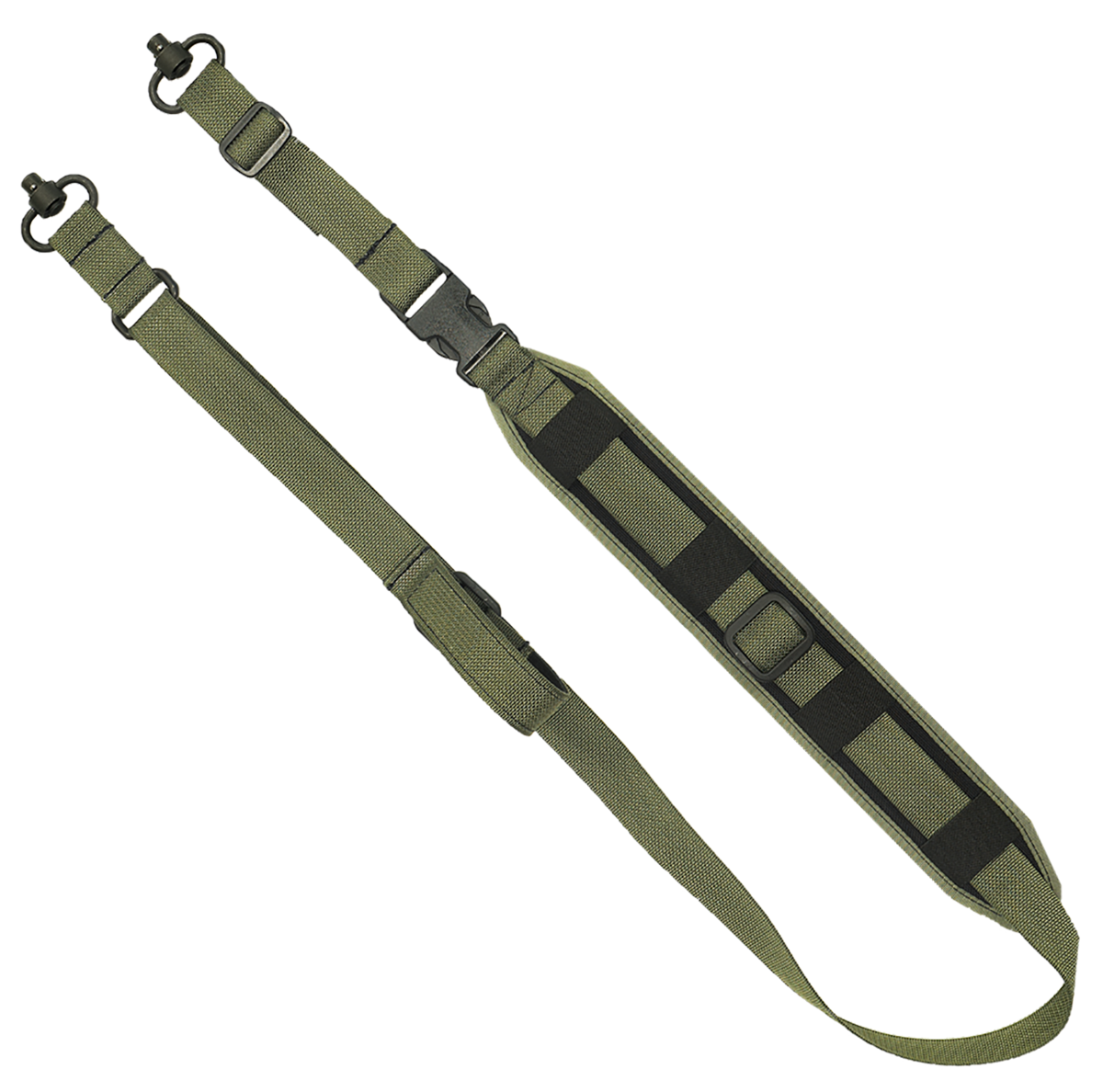 GrovTec QS 2-Point Sentinel 2" Rifle/Shotgun Sling OD Green Adjustable w/ Push Button Swivels