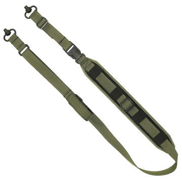 GrovTec QS 2-Point Sentinel 2" Rifle/Shotgun Sling OD Green Adjustable w/ Push Button Swivels