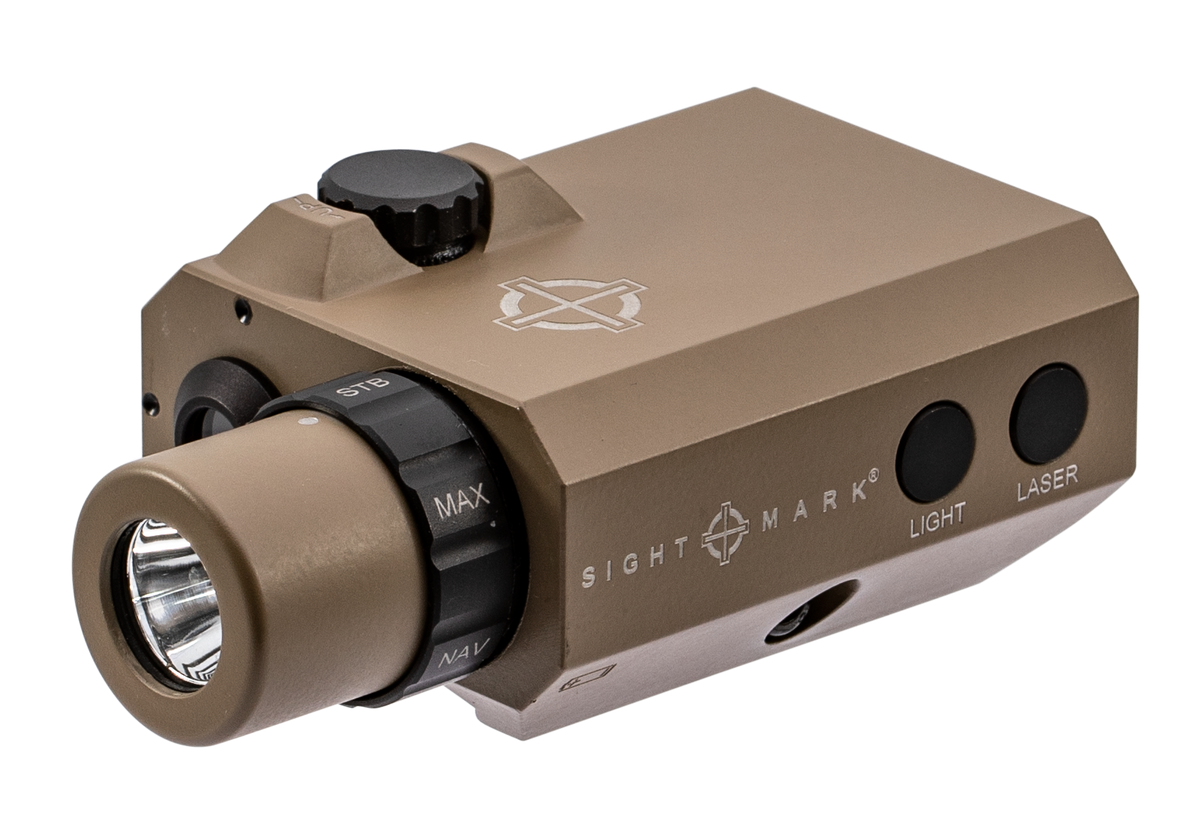 Sightmark LoPro Mini Combo Flashlight and Green Laser Sight 300 Lumens White LED Flat Dark Earth