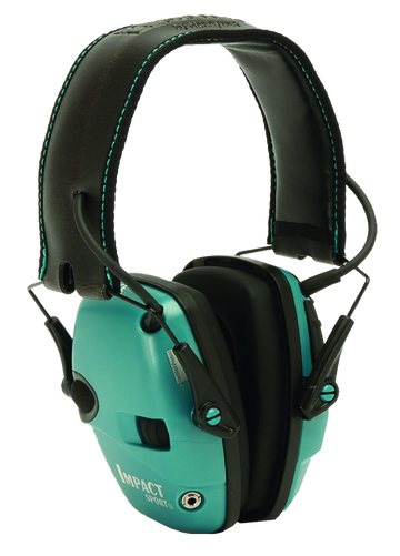 Howard Leight Impact Sport Electronic Muff 22 dB Over the Head Black/Teal