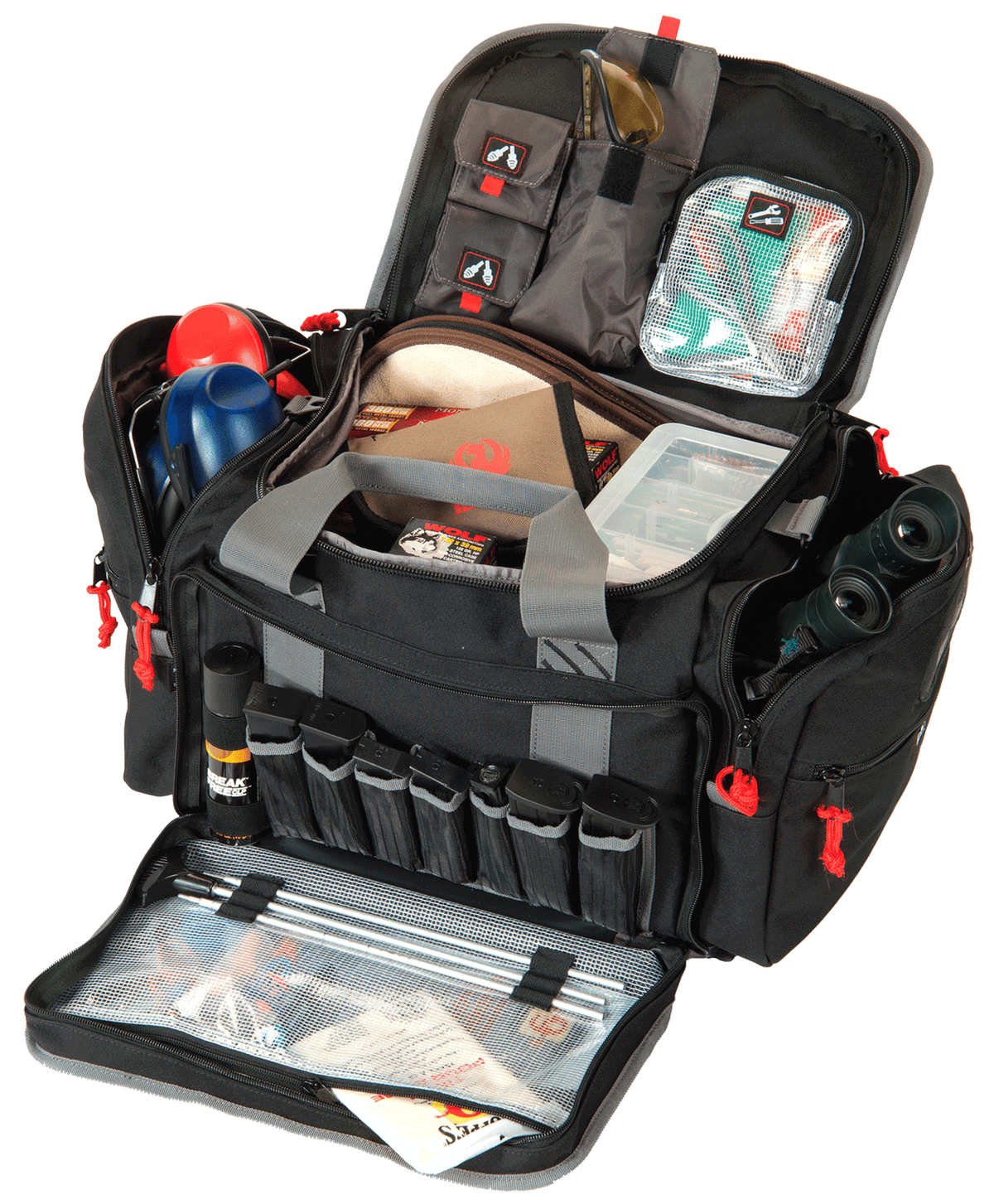G Outdoors GPS 2014LRB Large Range Bag Black Nylon - Holds 5+ Handguns