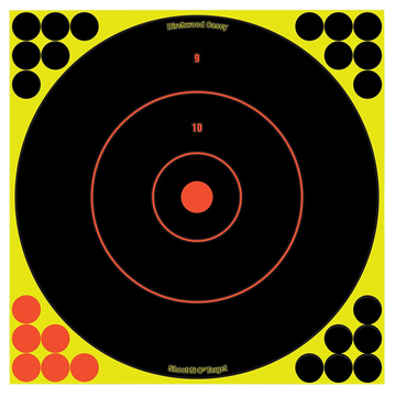 Birchwood Casey Shoot-N-C 12" Bullseye Reactive Paper Target 50 Pack