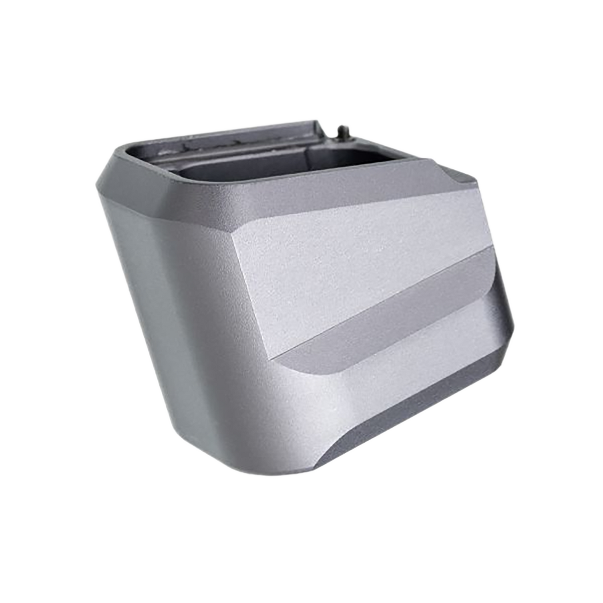 Tyrant CNC VP9 Magazine Extension +5 Fits H&K VP9/VP40/VP30 - Grey Aluminum