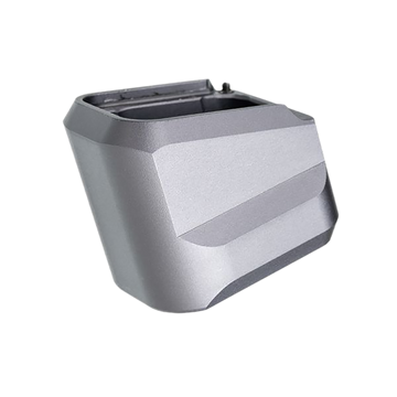 Tyrant CNC VP9 Magazine Extension +5 Fits H&K VP9/VP40/VP30 - Grey Aluminum