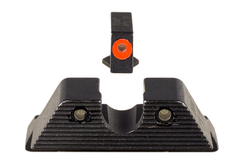 Trijicon HD XR Night Sight Set Green Tritium/Orange Outline Front, Green Tritium Rear - Fits Glock 42/43/43X/43E/48
