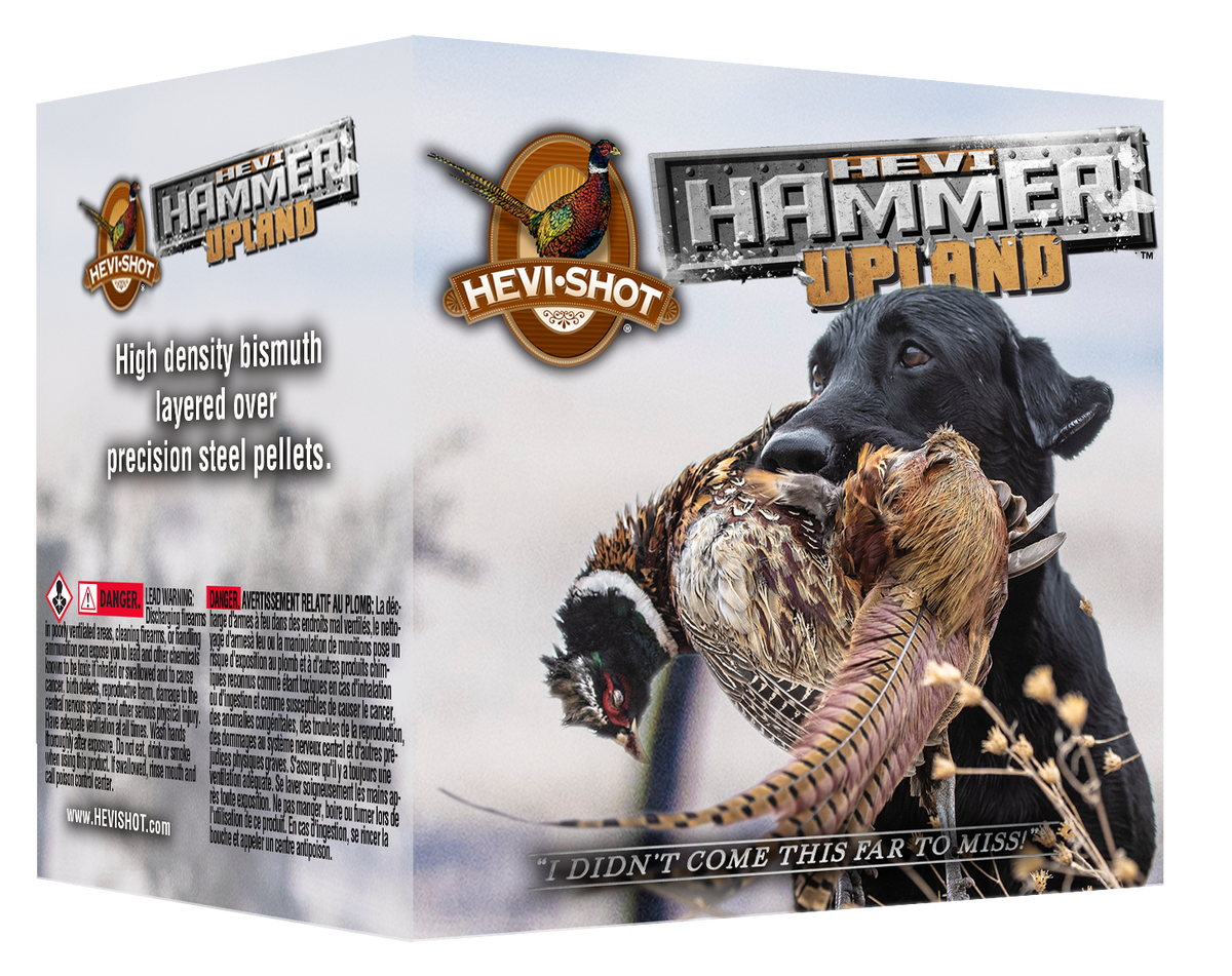 Hevishot HEVI-Hammer Upland 12 Gauge 2.75" 1-1/4 oz #3 Shot Steel/Bismuth Shotshells - Box or Case