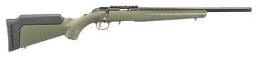 Ruger American Rimfire 22 WMR 9+1 18" Threaded Bolt-Action Rifle - OD Green Fixed Synthetic