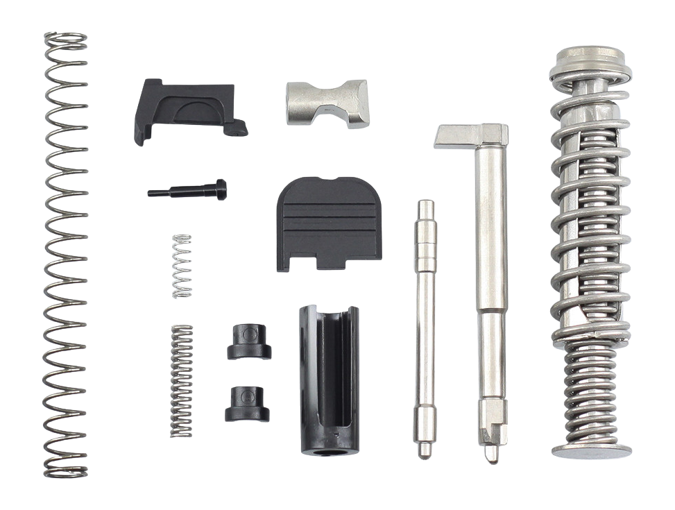 JE Machine Tech TS-SPKG43 Glock 43 Slide Parts Kit - Stainless Steel Guide Rod