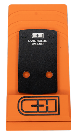C&H Precision SAHCHOLOK Springfield Hellcat Optic Adapter Plate - Holosun 407K/507K RMSc Footprint - Black Anodized
