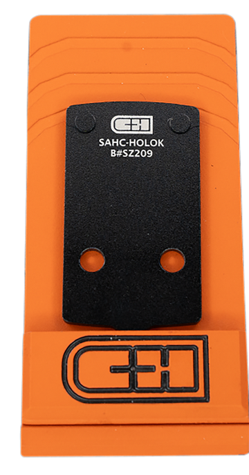 C&H Precision SAHCHOLOK Springfield Hellcat Optic Adapter Plate - Holosun 407K/507K RMSc Footprint - Black Anodized