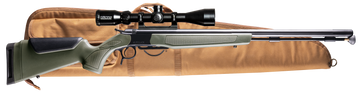 CVA Optima 50 Cal 26" Break-Open Muzzleloader Scope Package - OD Green Synthetic Stock