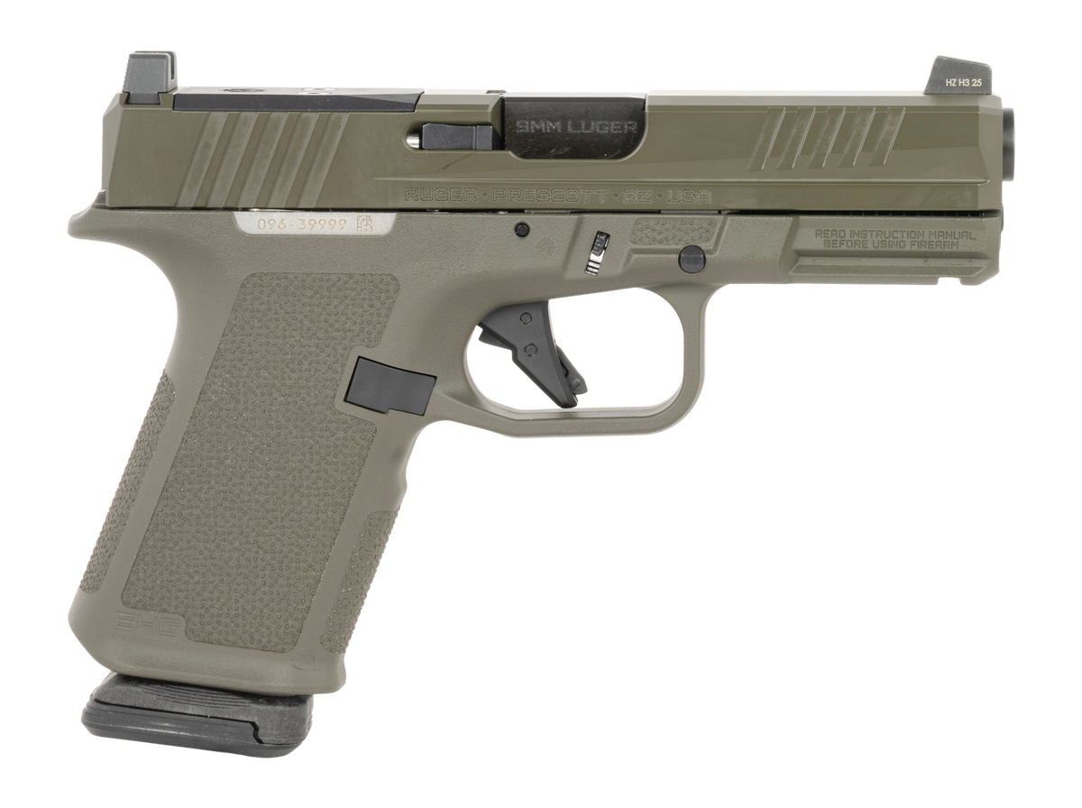 Ruger RXM 9mm Luger 4" 15+1 Striker-Fired Pistol - OD Green Compact Frame