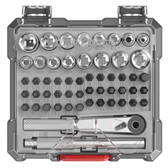 Real Avid X3 Driver Socket & Gunsmithing Bit Set 52-Piece Black/Gray