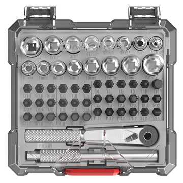 Real Avid X3 Driver Socket & Gunsmithing Bit Set 52-Piece Black/Gray