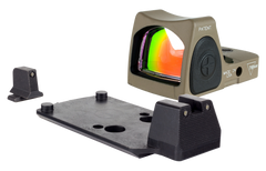 Trijicon RMR Dual Defense Kit 1x 3.25 MOA Red Dot Sight - Cerakote Black/FDE - Fits Sig Sauer M17/18