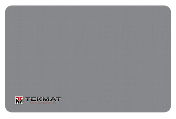 TekMat TEKR17TMLOGOGY Handgun Cleaning Mat 11"x17" Gray Rubber - TEKMAT Logo