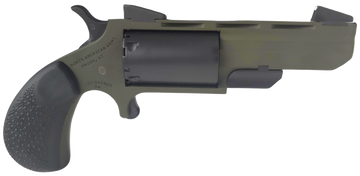 NAA Green Huntsman 22 WMR 2" 5-Shot SAO Mini-Revolver - OD Green Cerakote