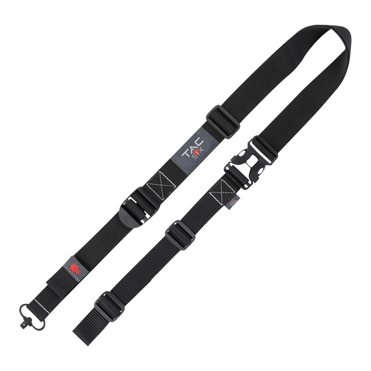 Tac Six 8493 Citadel Double Point Rifle Sling Black Adjustable w/ QD Swivel