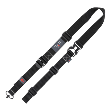Tac Six 8493 Citadel Double Point Rifle Sling Black Adjustable w/ QD Swivel