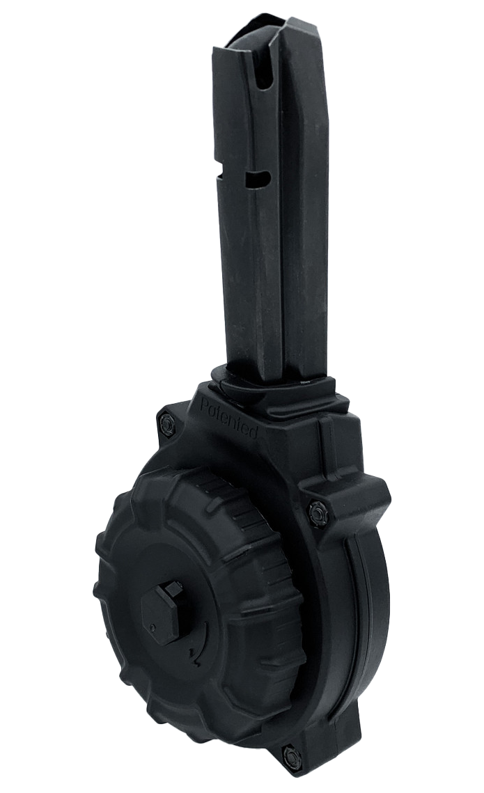 ProMag DRMA64 50-Round Drum Magazine 40 S&W Black Polymer - S&W M&P40