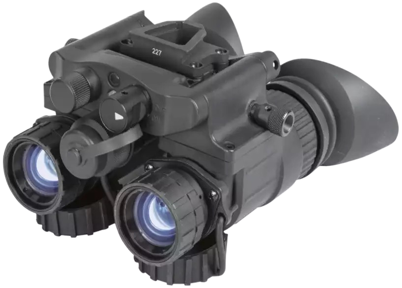 AGM Global Vision NVG-40 NW1 1x27mm Gen 2+ Level 1 P45 White Phosphor Dual-Channel Night Vision Goggles