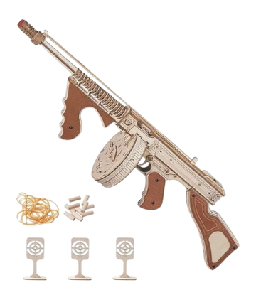 S&W Pepper Spray CAMP CBG-PZ-6 Wood Puzzle Tommy Gun
