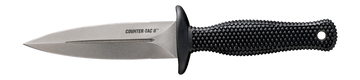 Cold Steel Counter TAC II 3.375" Fixed Double Edge AUS-8A SS Black Kray-Ex Handle