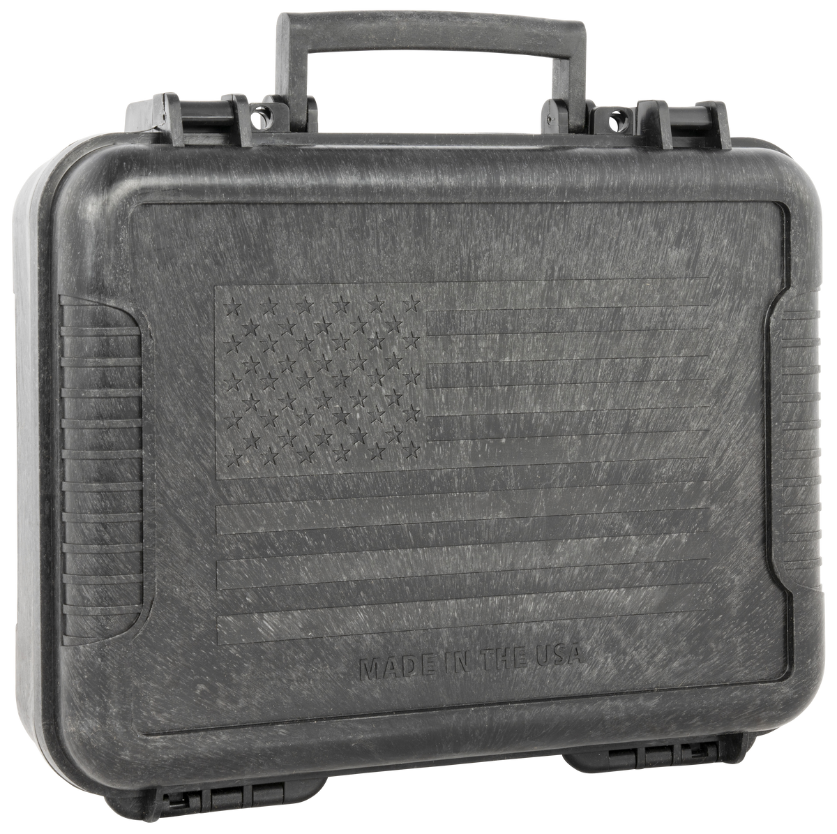 Outdoor Connection Molded Pistol Case 11" Black w/US Flag Polypropylene