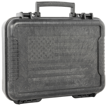 Outdoor Connection Molded Pistol Case 11" Black w/US Flag Polypropylene