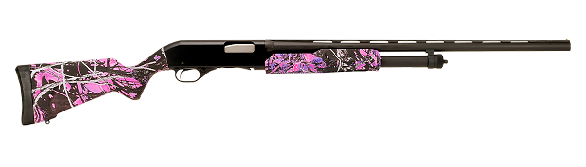 Stevens 320 Field Youth 20 Gauge Pump 3" 5+1 22" Muddy Girl Synthetic Stock