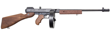 Thompson T1DH 1927A-1 Deluxe 45 ACP 18" 10+1 Semi-Auto Rifle - Color Case Hardened Drum