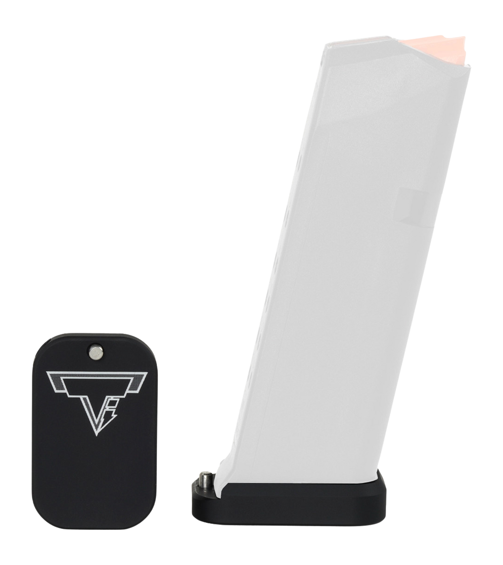 Taran Tactical GBP940-0S Carry +0 Base Pad for Glock 9mm/.40 - Flat Black Aluminum