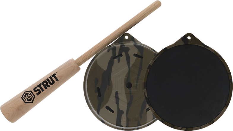 Hunters Specialties Camo Cutt'R Slate Pot Call Friction Call - Mossy Oak Bottomland - Turkey