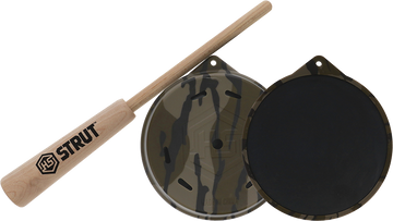 Hunters Specialties Camo Cutt'R Slate Pot Call Friction Call - Mossy Oak Bottomland - Turkey