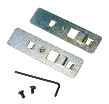 Berry's 84913 Track Clips Pistol Rack Steel Mount - Silver