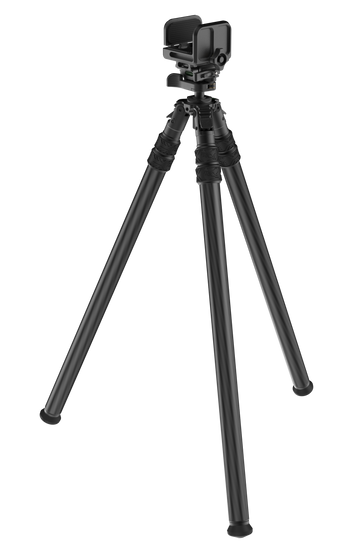 Tricer HK-KIT-1 Carbon Fiber Shooting Tripod Kit w/ Clamp Head - Black