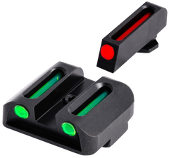 TruGlo TG131G2 Fiber Optic Sight Set Glock 20/21 High - Red Front/Green Rear