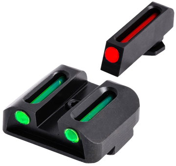 TruGlo TG131G2 Fiber Optic Sight Set Glock 20/21 High - Red Front/Green Rear