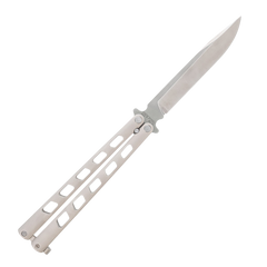 Cold Steel Arc Angel Balisong 5.45" Folding Clip Point Plain Satin S35VN SS Aluminum Handle
