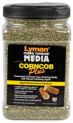 Lyman Turbo Case Cleaning Media Treated Corncob 2 lbs Tumbling Media