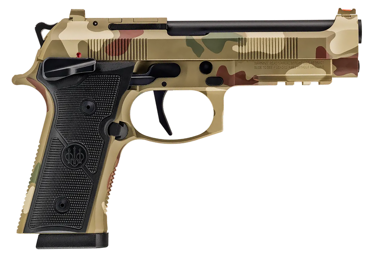 Beretta 92XI SAO 9mm Luger 4.7" 10+1 Semi-Auto Pistol - Frog Skin Camo Cerakote