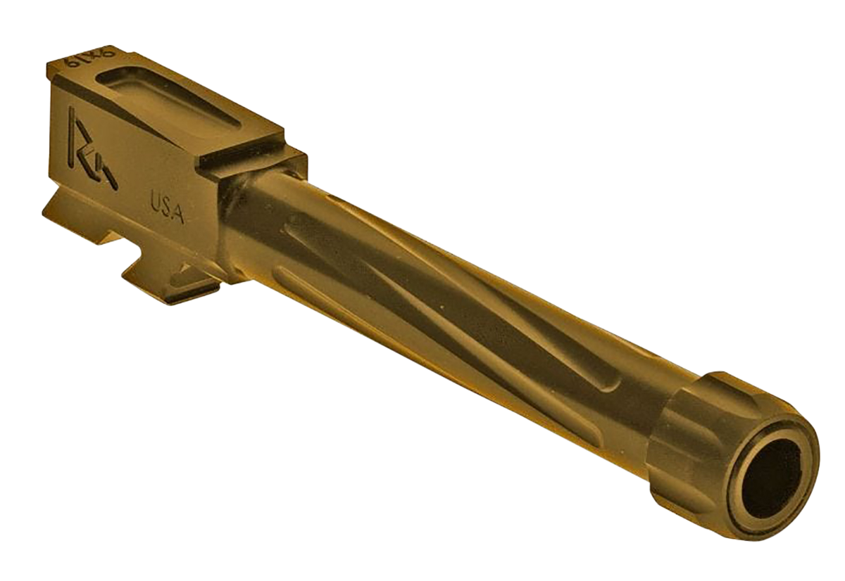Rival Arms Precision V1 Match Grade Glock 48 9mm Luger 4.17" Fluted Threaded Barrel - Gold PVD