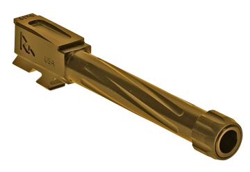 Rival Arms Precision V1 Match Grade Glock 48 9mm Luger 4.17" Fluted Threaded Barrel - Gold PVD