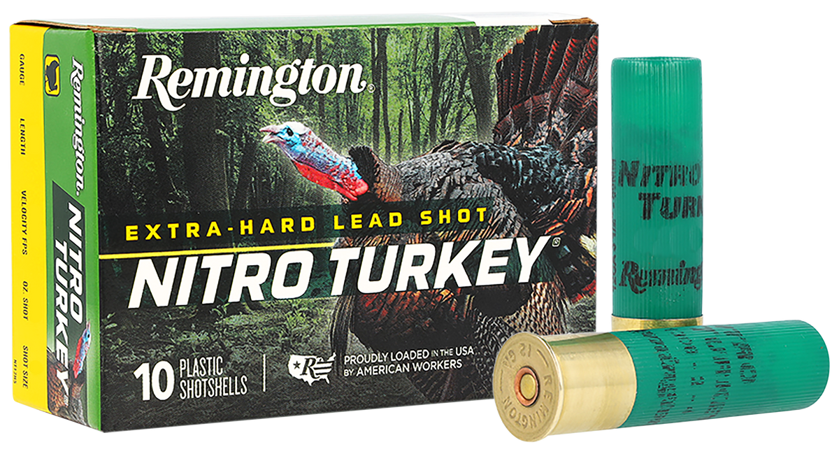 Remington Ammunition Nitro Turkey 12 Gauge 2.75" 1-1/2 oz #4 Shot - Box or Case