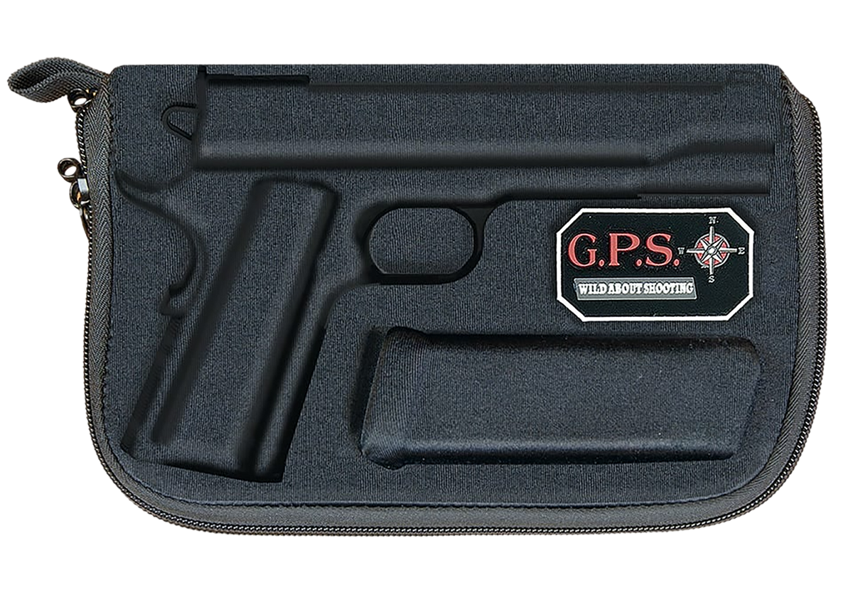 G*Outdoors GPS-907PC Custom Molded Pistol Case Black - Lockable Zippers for Glock 17/19/22/23/26/27